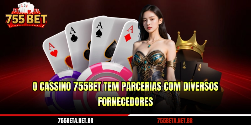 O cassino 755BET tem parcerias com diversos fornecedores